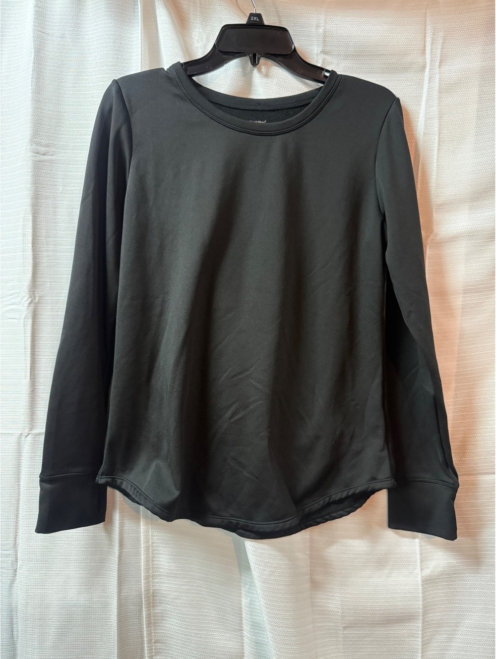 Cuddl Duds ClimateRight Long Sleeve Shirt Large Black